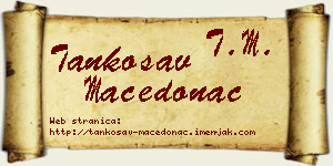 Tankosav Macedonac vizit kartica